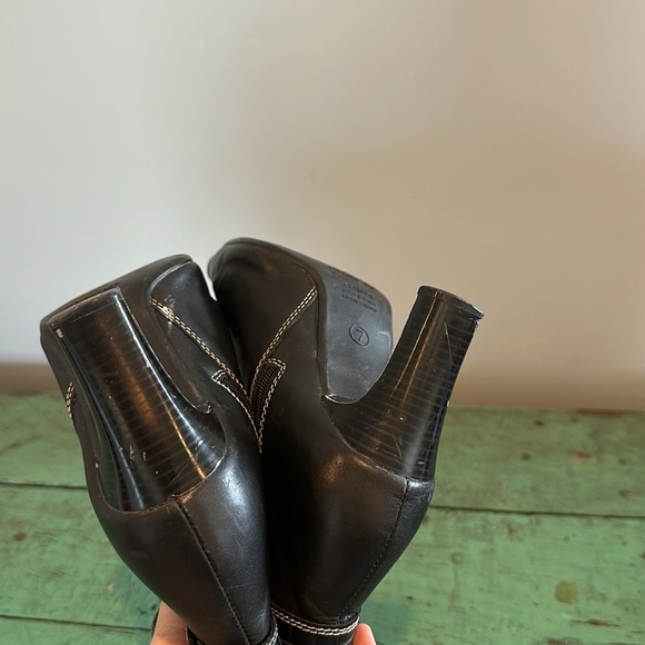 Women’s Predictions Black Leather Ankle Boot Size 7 - Picture 7 of 10